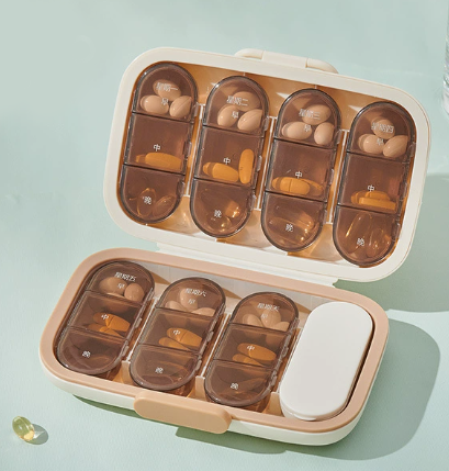 ortable Pill Organizer Box